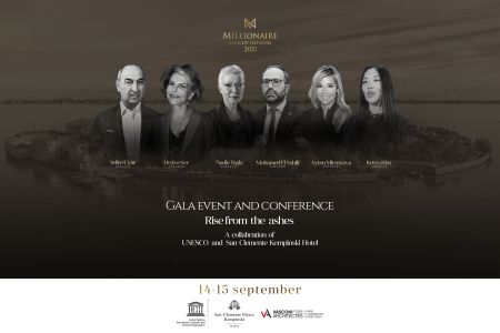 The global Rise from the ashes event will be held by UNESCO, San Clemente Kempinski and Vasconi Architects in Venice