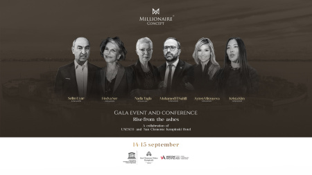 The global Rise from the ashes event will be held by UNESCO, San Clemente Kempinski and Vasconi Architects in Venice